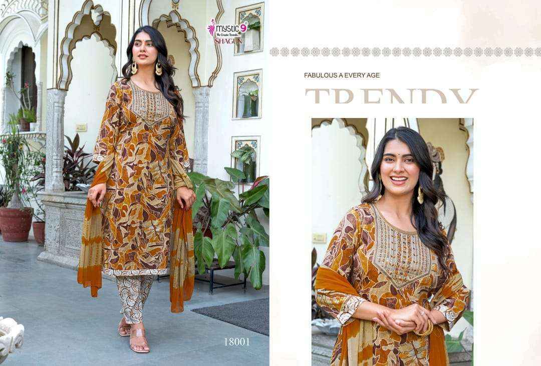 Mystic 9 Shagun Vol-18 Rayon Readymade Suit (8 pcs Catalogue)
