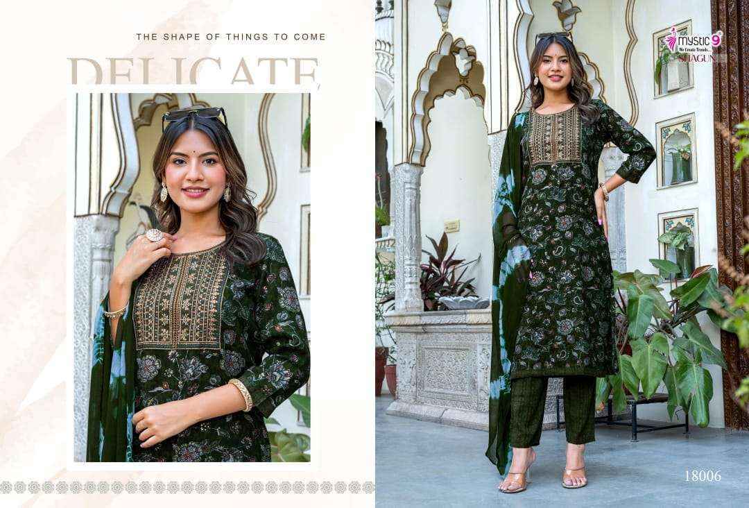 Mystic 9 Shagun Vol-18 Rayon Readymade Suit (8 pcs Catalogue)