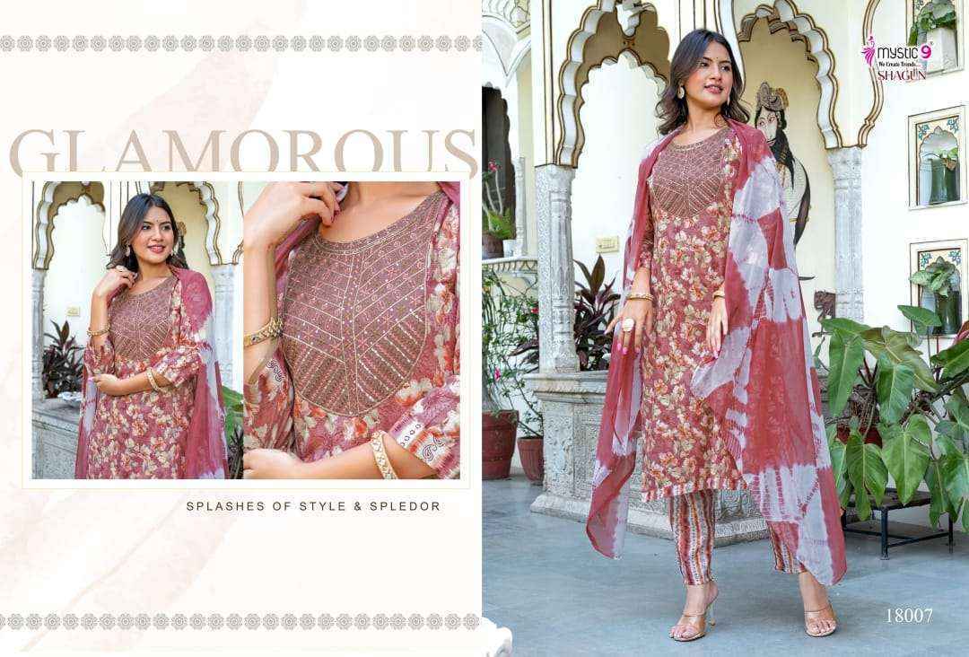 Mystic 9 Shagun Vol-18 Rayon Readymade Suit (8 pcs Catalogue)
