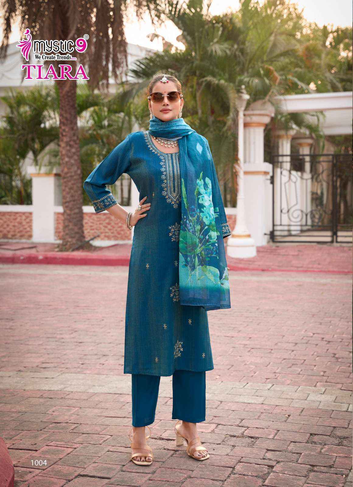 Mystic 9 Tiara Vol 1 Simer Kurti Combo 6 pcs Catalogue