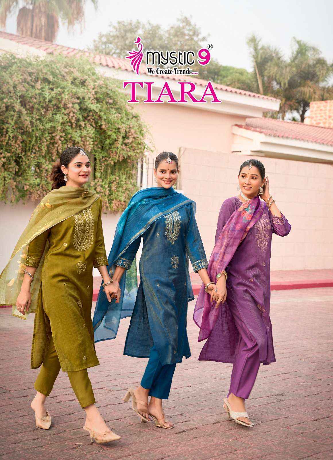 Mystic 9 Tiara Vol 1 Simer Kurti Combo 6 pcs Catalogue