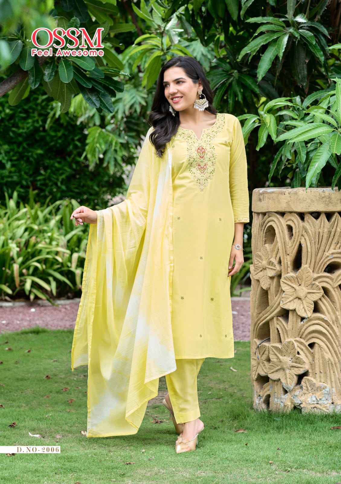 Ossm Mantra Vol-2 Cotton Readymade Suit (6 pcs Catalogue)