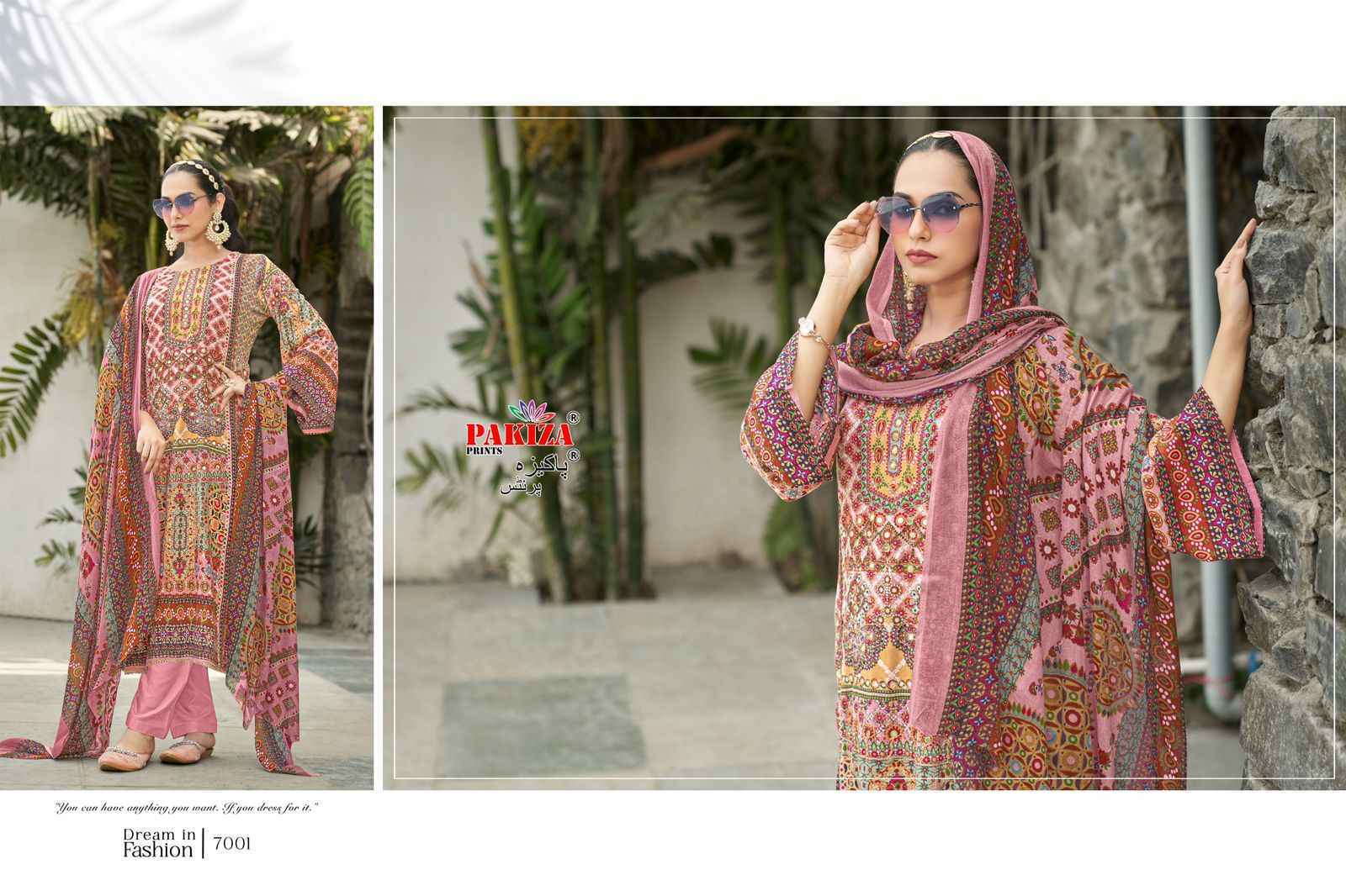 Pakiza Prints Nawazish Vol-7 Rayon Dress Material (4 pcs Catalogue)