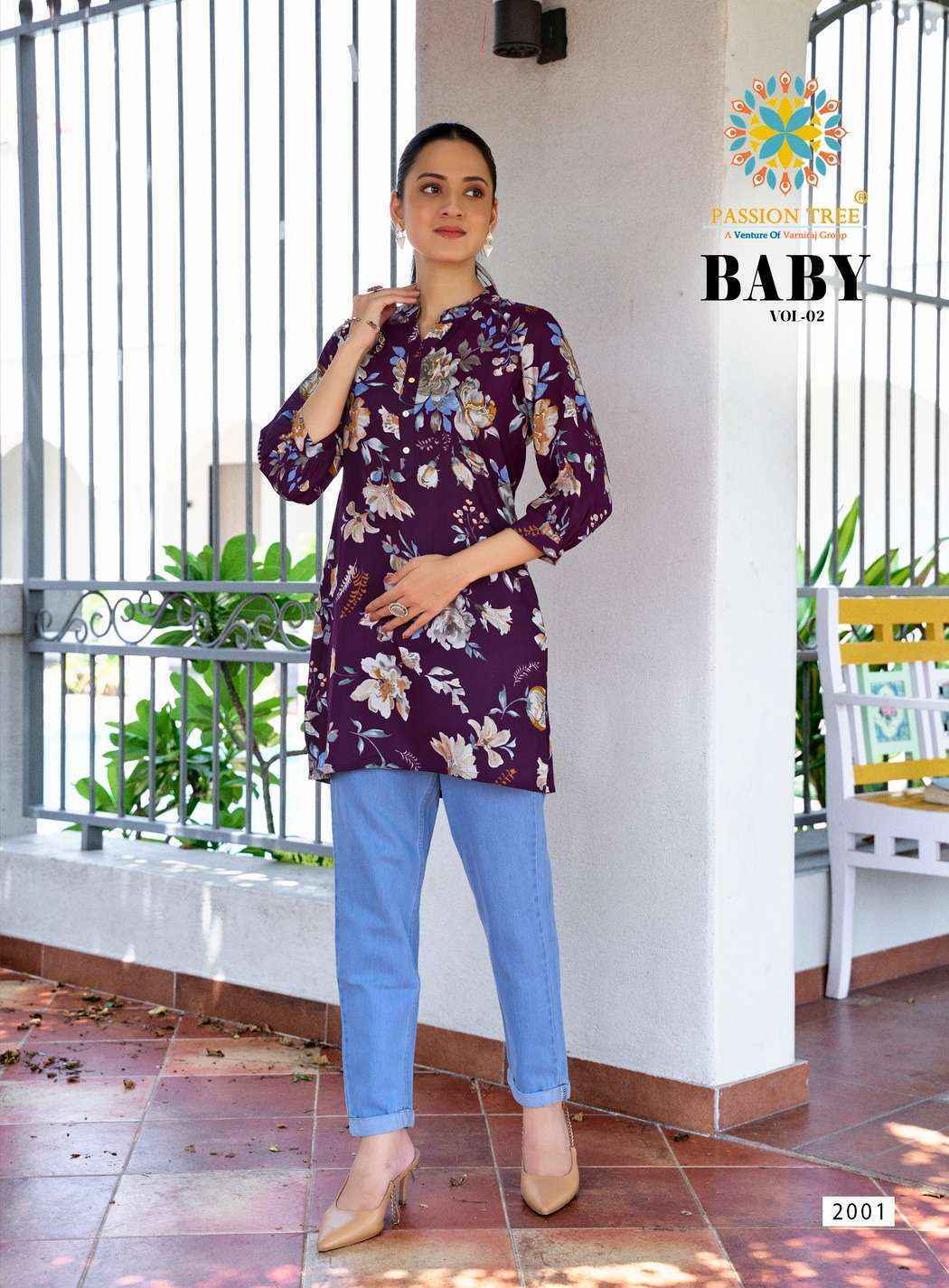 Passion Tree Baby Vol-2 Rayon Top (12 pcs Catalogue)