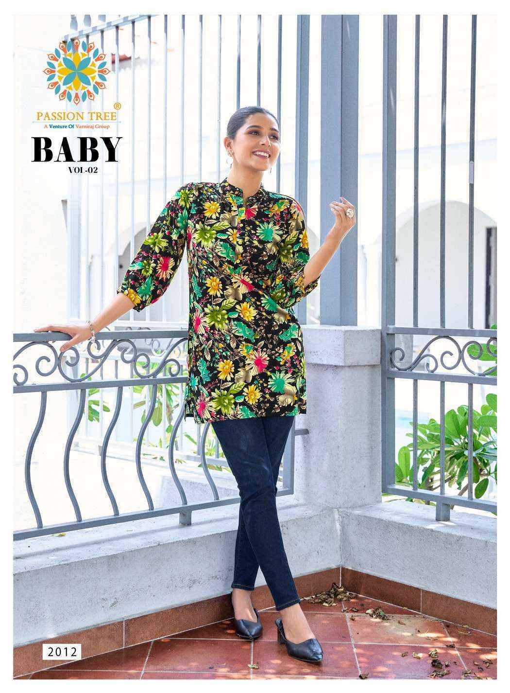 Passion Tree Baby Vol-2 Rayon Top (12 pcs Catalogue)