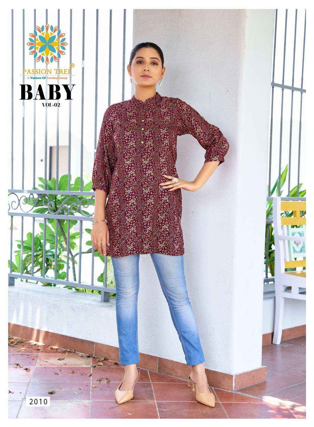 Passion Tree Baby Vol-2 Rayon Top (12 pcs Catalogue)