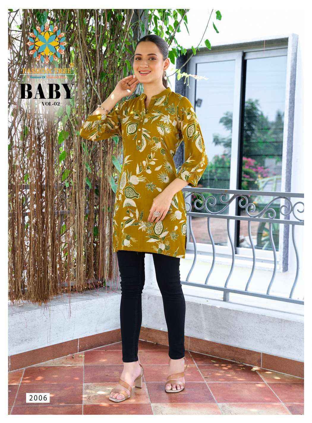 Passion Tree Baby Vol-2 Rayon Top (12 pcs Catalogue)