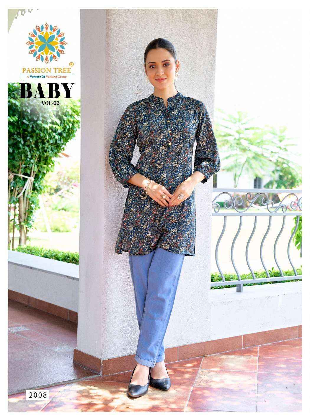 Passion Tree Baby Vol-2 Rayon Top (12 pcs Catalogue)