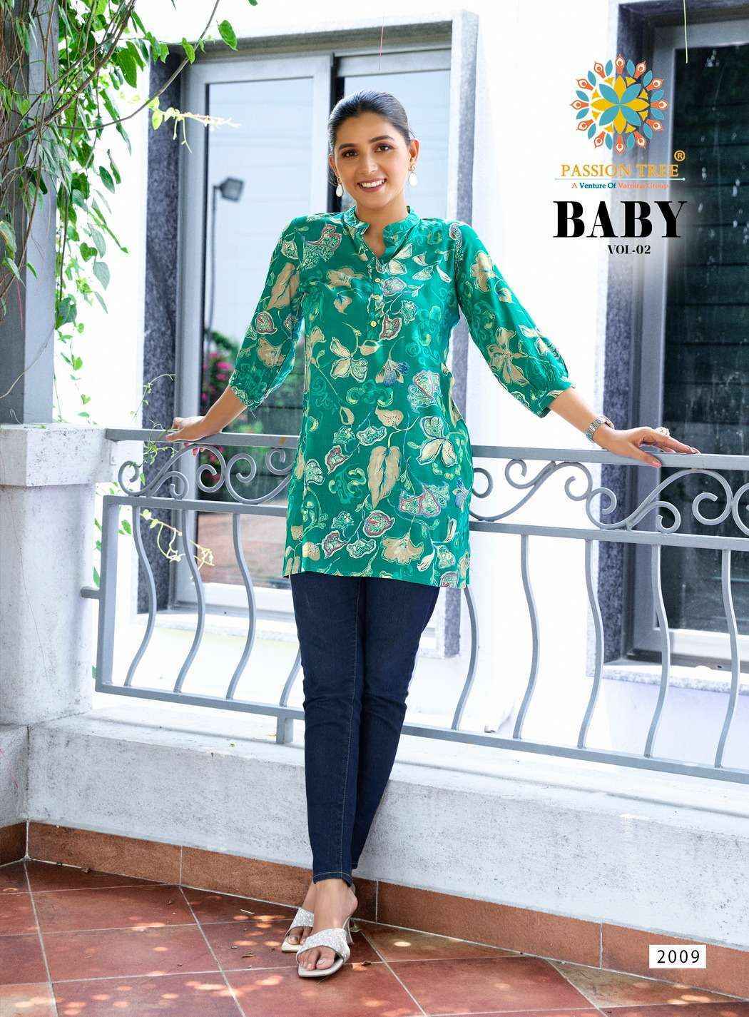 Passion Tree Baby Vol-2 Rayon Top (12 pcs Catalogue)
