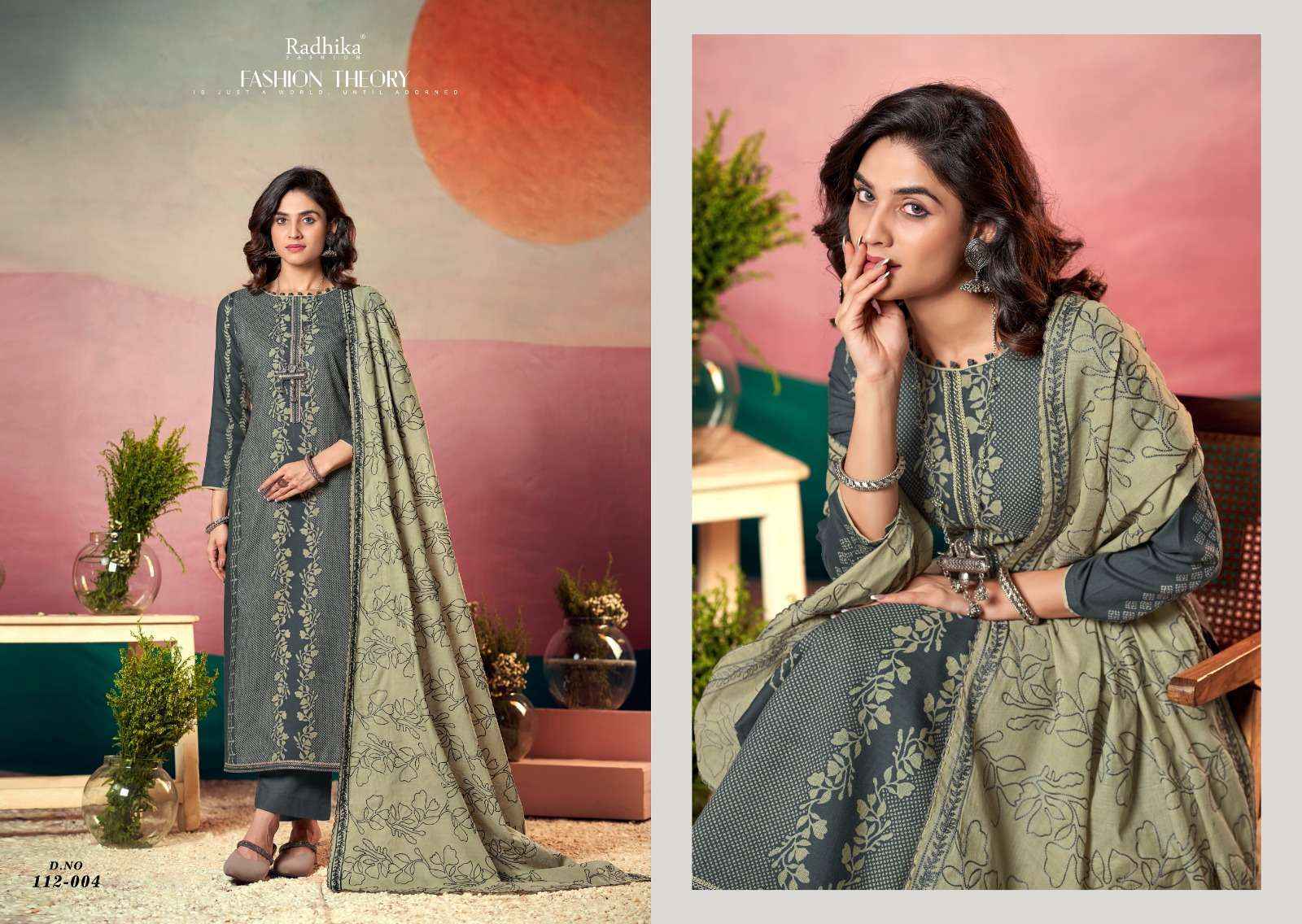 Radhika Fashion Azara Black Berry Vol-17 Cotton Dress Material (4 pcs Catalogue)