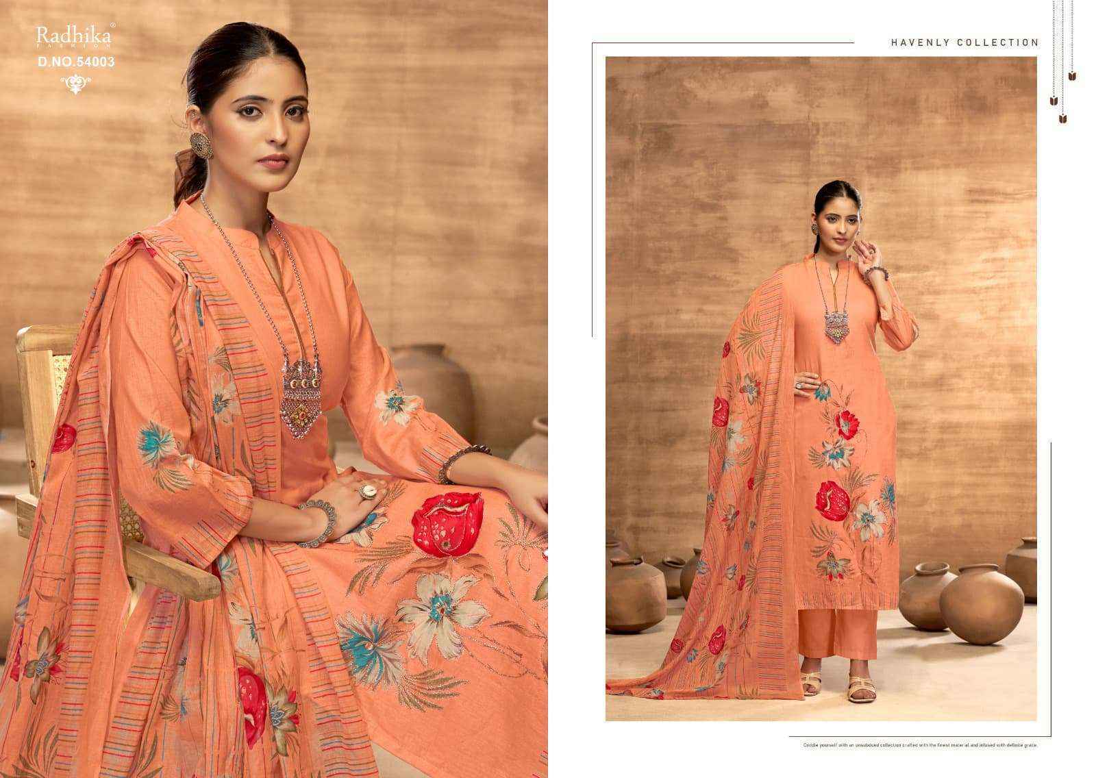 Radhika Fashion Azara Sabhnam Lawn Cotton Dress Material (4 pcs Catalogue)