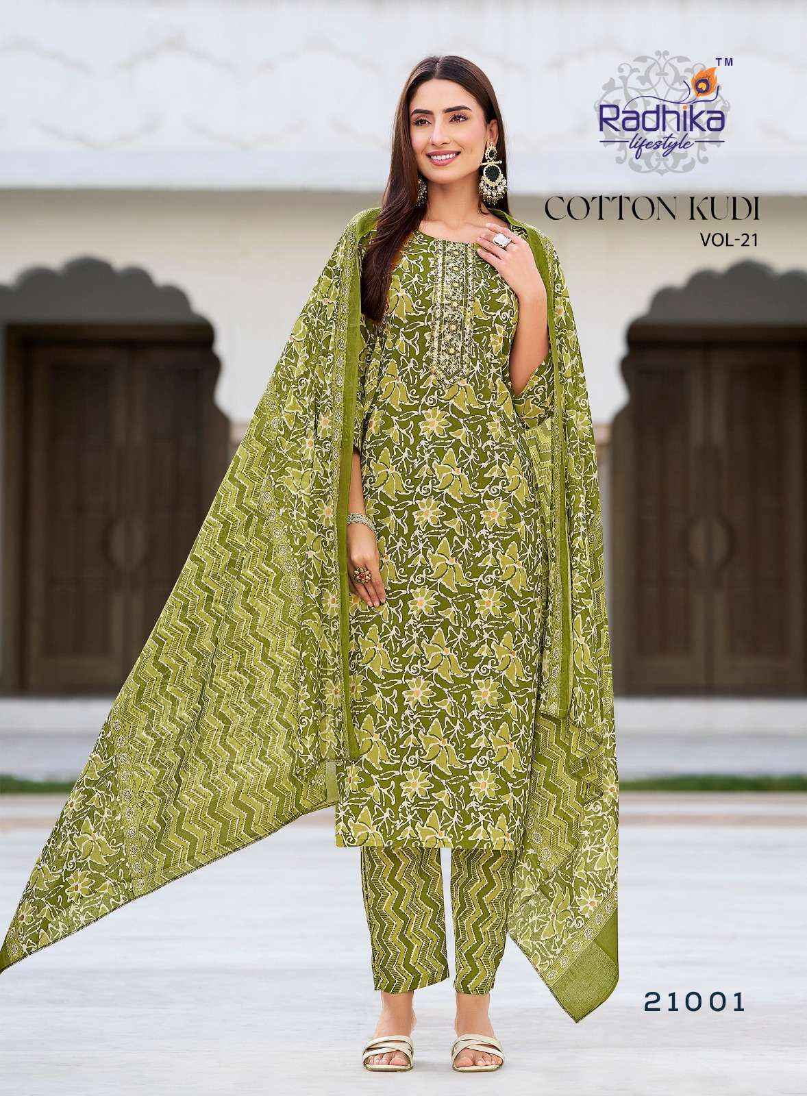 Radhika Lifestyle Cotton Kudi Vol-21 Cotton Readymade Suit (8 pcs Catalogue)
