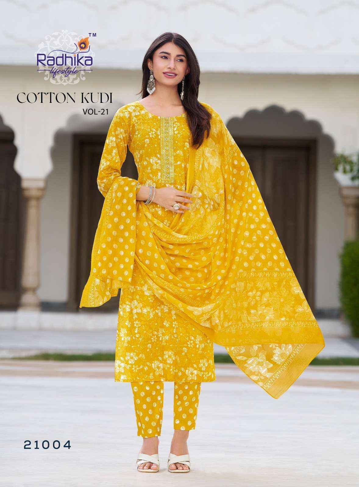Radhika Lifestyle Cotton Kudi Vol-21 Cotton Readymade Suit (8 pcs Catalogue)