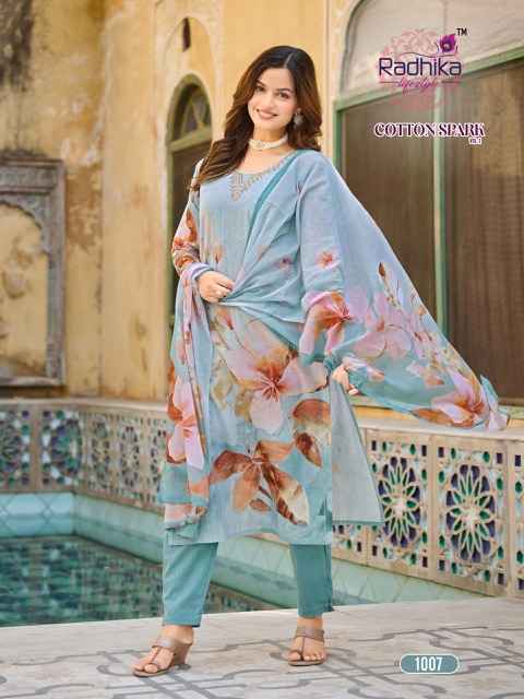 Radhika Lifestyle Cotton Spark Vol-1 Cotton Readymade Suit (8 pcs Catalogue)