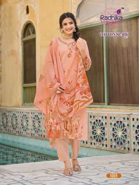 Radhika Lifestyle Cotton Spark Vol-1 Cotton Readymade Suit (8 pcs Catalogue)