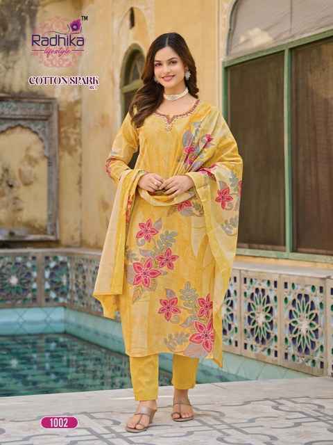 Radhika Lifestyle Cotton Spark Vol-1 Cotton Readymade Suit (8 pcs Catalogue)