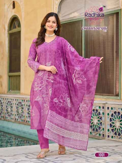Radhika Lifestyle Cotton Spark Vol-1 Cotton Readymade Suit (8 pcs Catalogue)