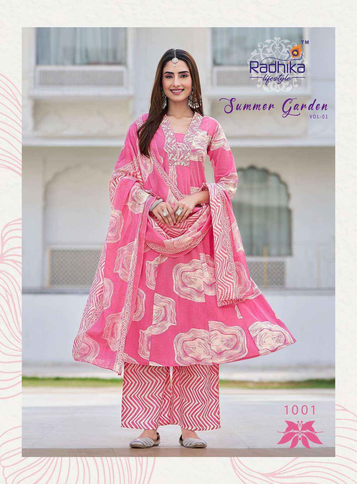Radhika Lifestyle Summer Garden Vol 1 Cotton Kurti Combo 8 pcs Catalogue