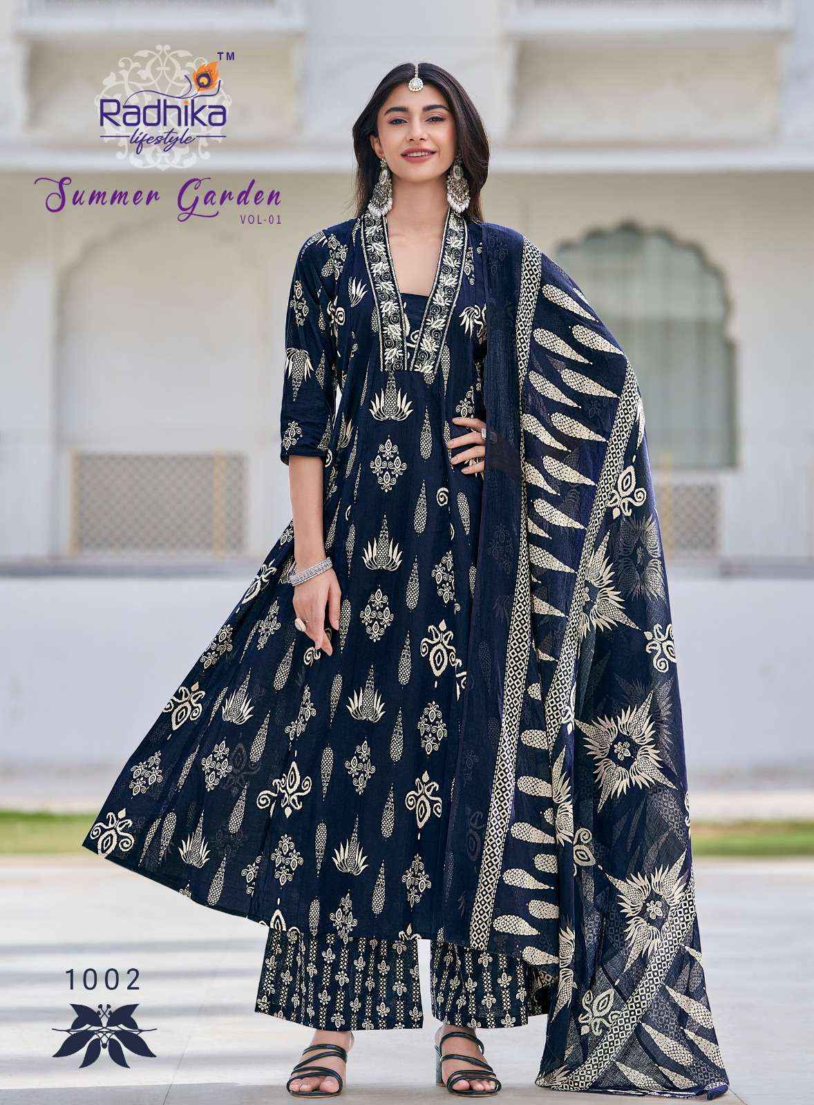 Radhika Lifestyle Summer Garden Vol 1 Cotton Kurti Combo 8 pcs Catalogue