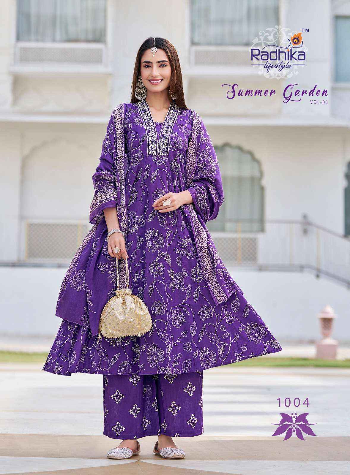 Radhika Lifestyle Summer Garden Vol 1 Cotton Kurti Combo 8 pcs Catalogue