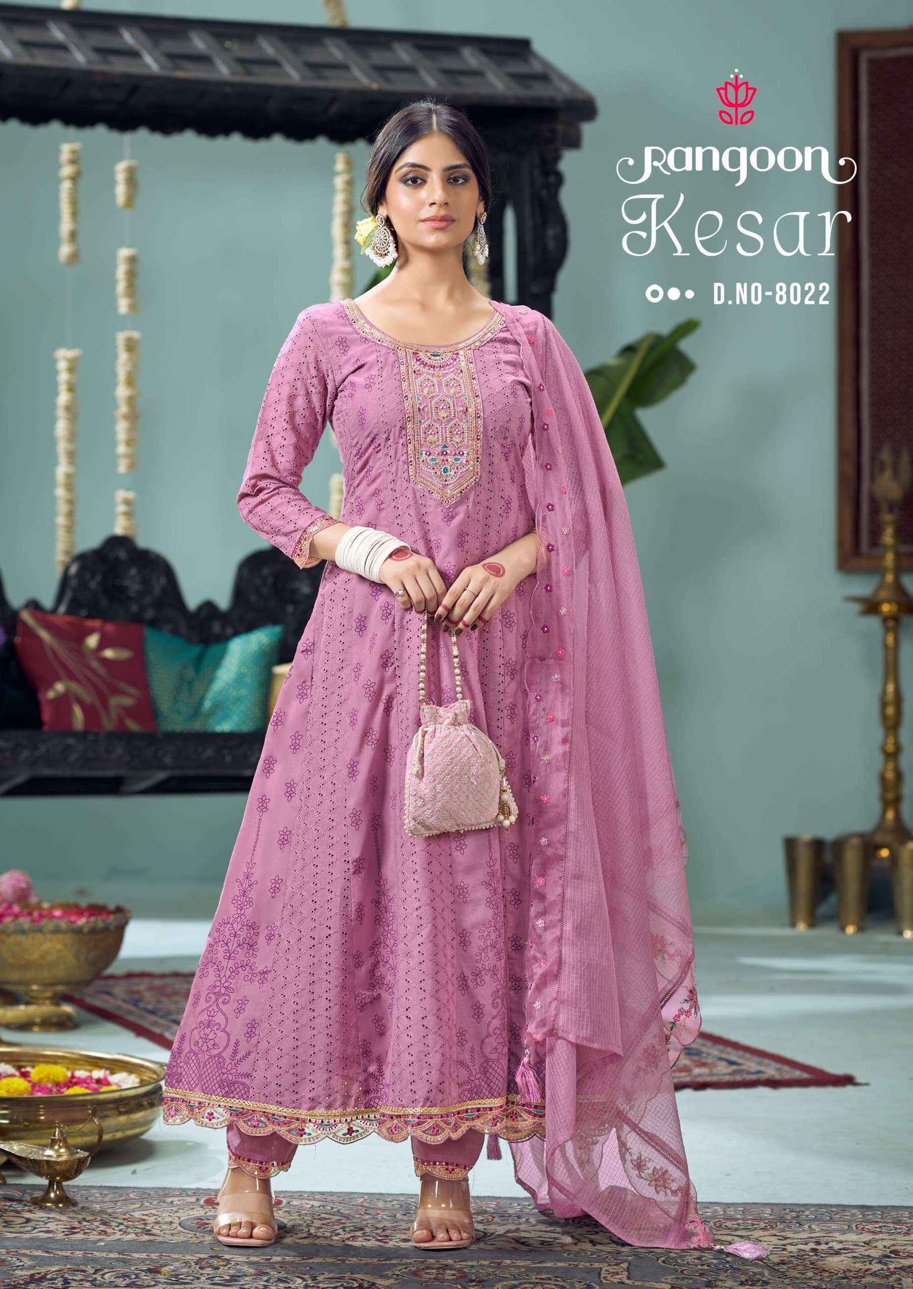 Rangoon Kesar Cotton Readymade Suit (4 pcs Catalogue)