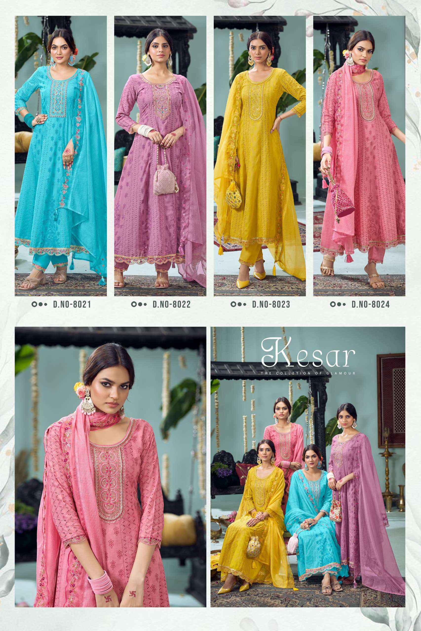 Rangoon Kesar Cotton Readymade Suit (4 pcs Catalogue)