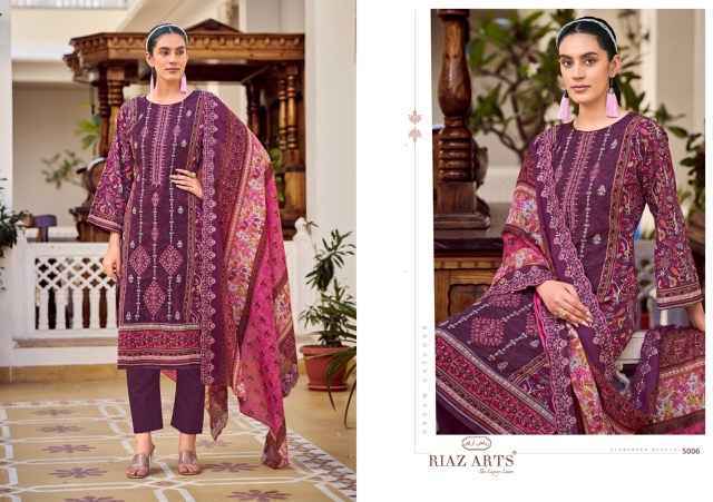 Riaz Arts Chevron Cotton Dress Material (6 pcs Catalogue)