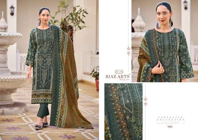 Riaz Arts Chevron Cotton Dress Material (6 pcs Catalogue)