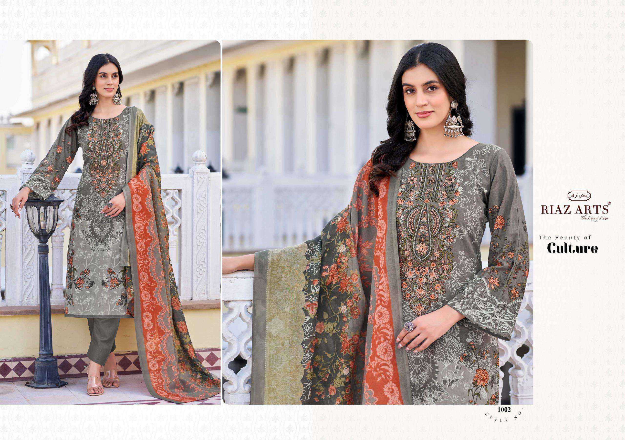 Riaz Arts Musafir Vol-26 Lawn Cotton Dress Material (8 pcs Catalogue)