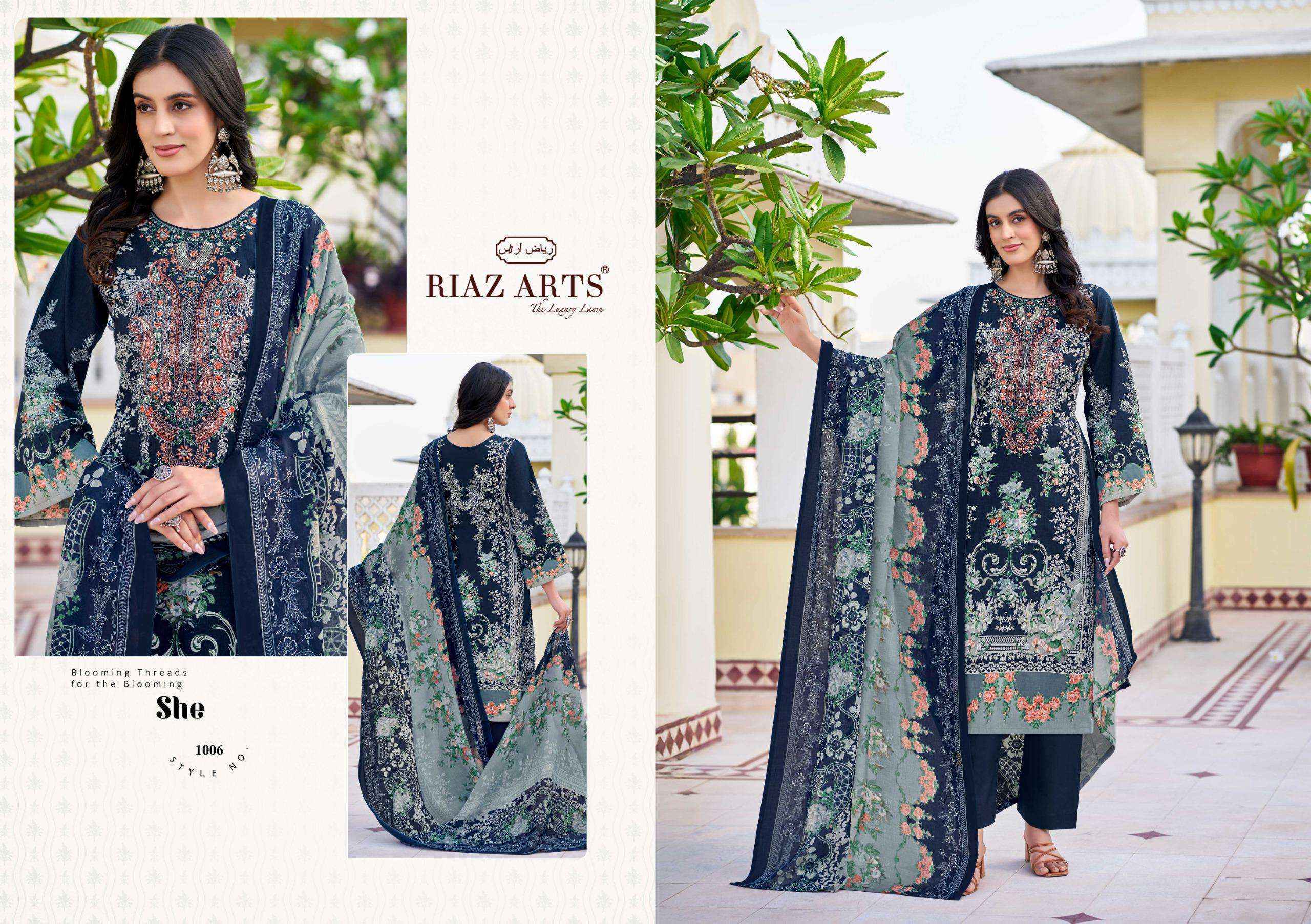 Riaz Arts Musafir Vol-26 Lawn Cotton Dress Material (8 pcs Catalogue)