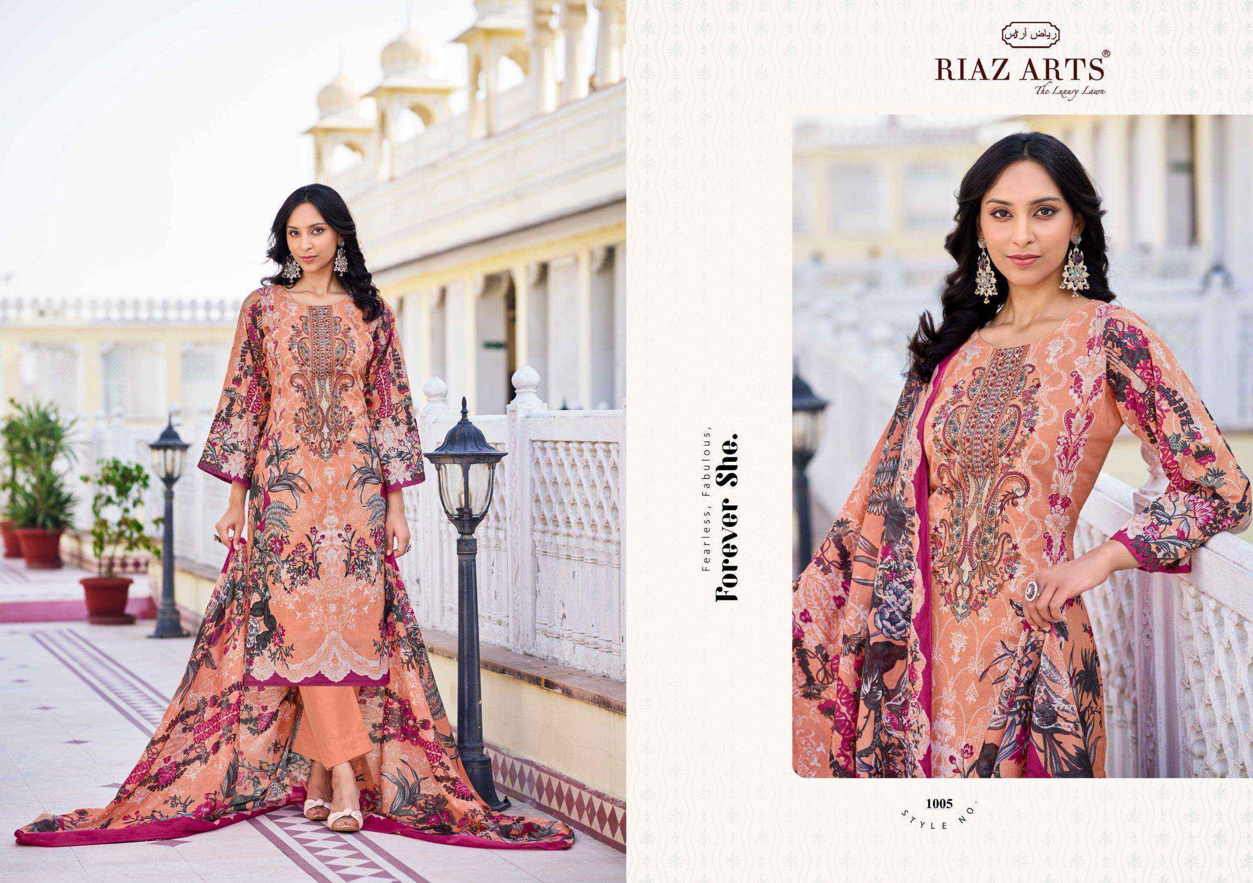 Riaz Arts Musafir Vol-26 Lawn Cotton Dress Material (8 pcs Catalogue)