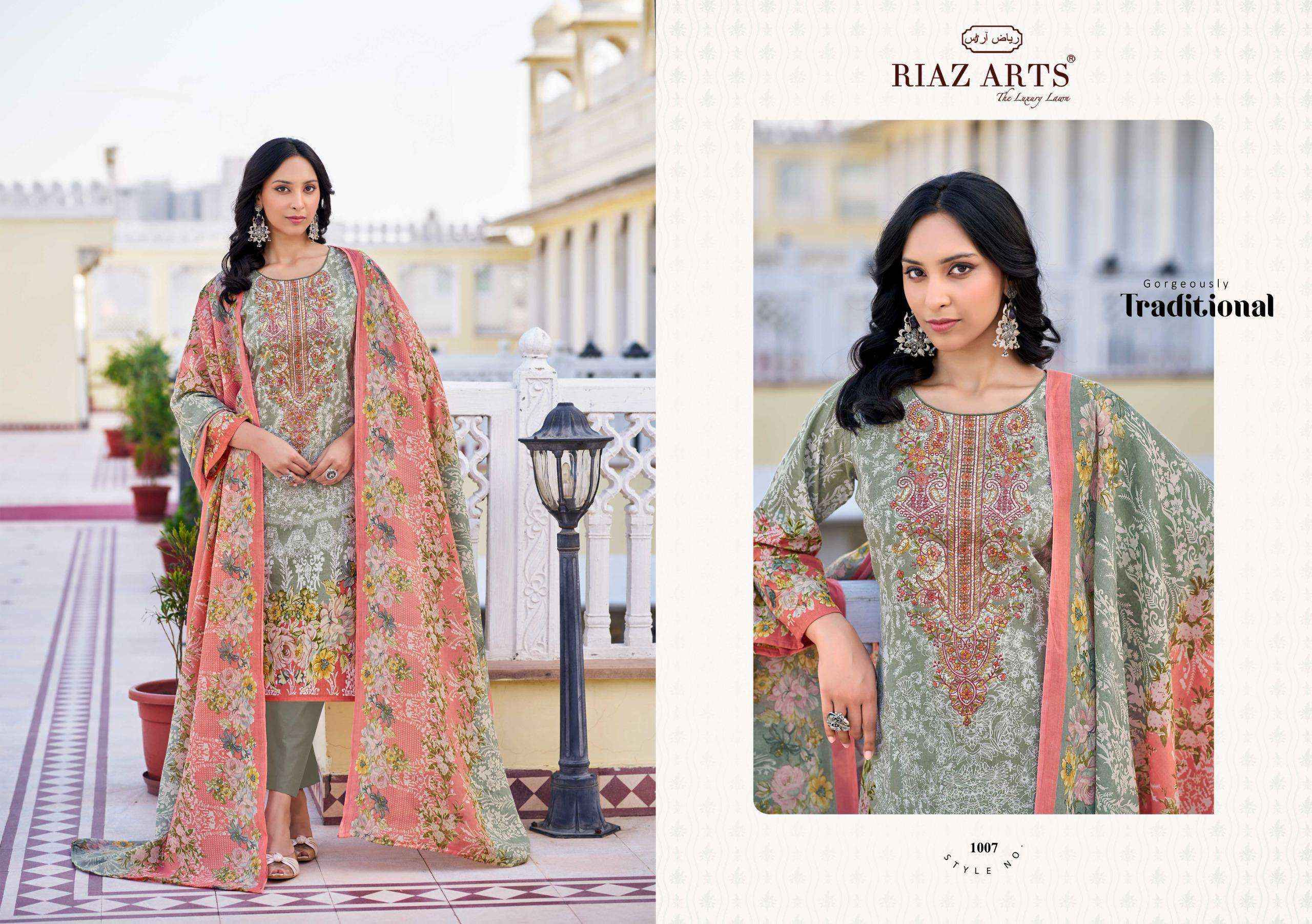 Riaz Arts Musafir Vol-26 Lawn Cotton Dress Material (8 pcs Catalogue)