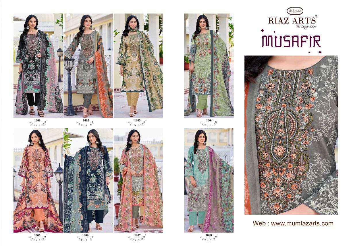Riaz Arts Musafir Vol-26 Lawn Cotton Dress Material (8 pcs Catalogue)