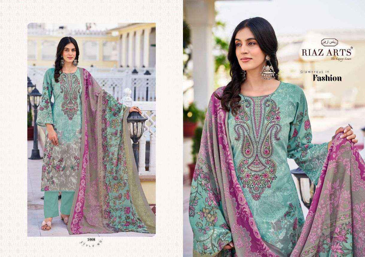 Riaz Arts Musafir Vol-26 Lawn Cotton Dress Material (8 pcs Catalogue)