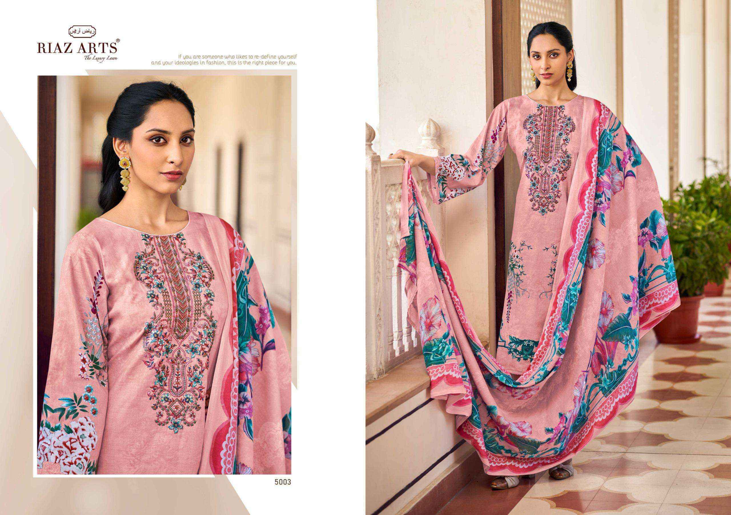 Riaz Arts Musafir Vol-28 Lawn Cotton Dress Material (4 pcs Catalogue)