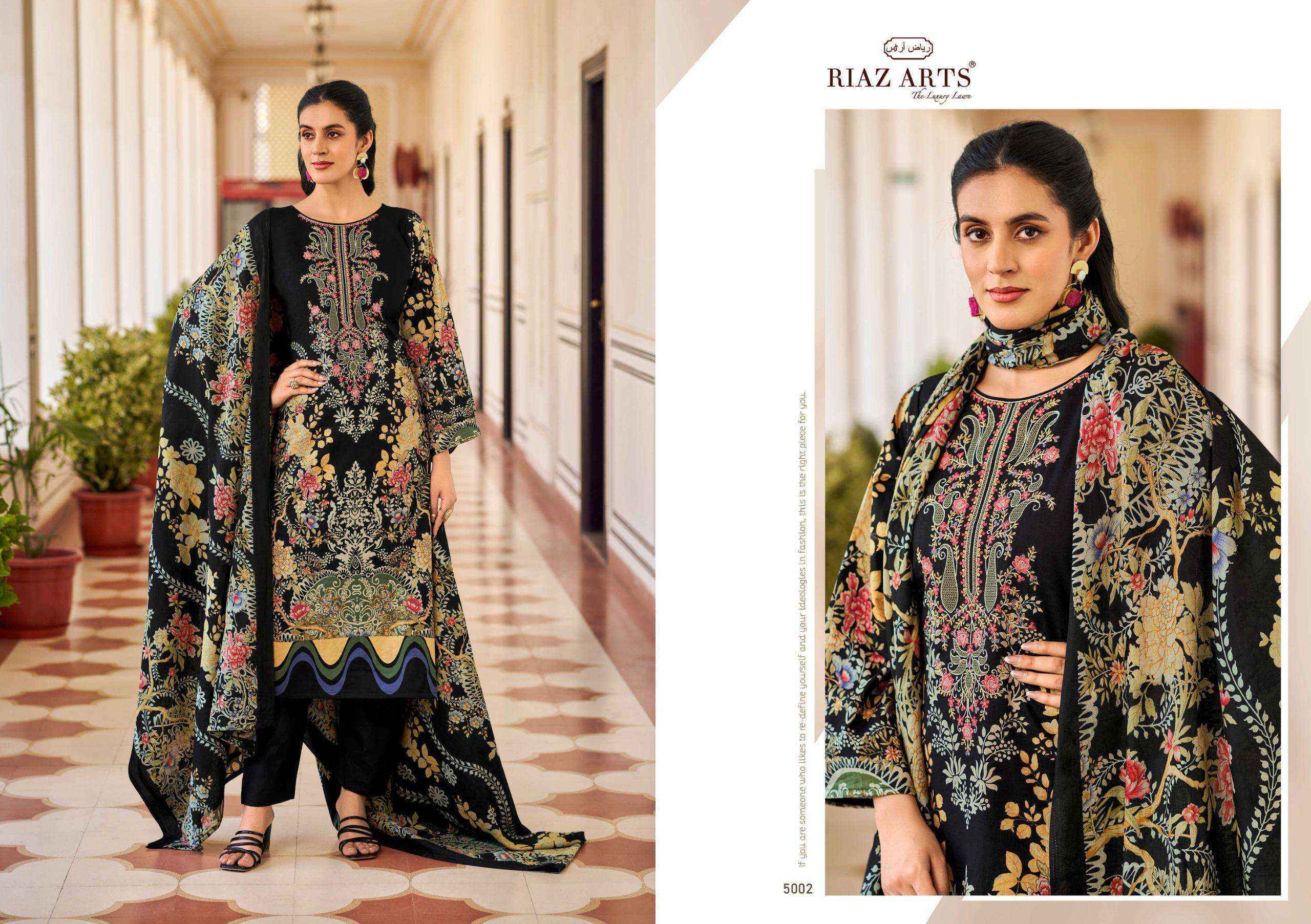Riaz Arts Musafir Vol-28 Lawn Cotton Dress Material (4 pcs Catalogue)