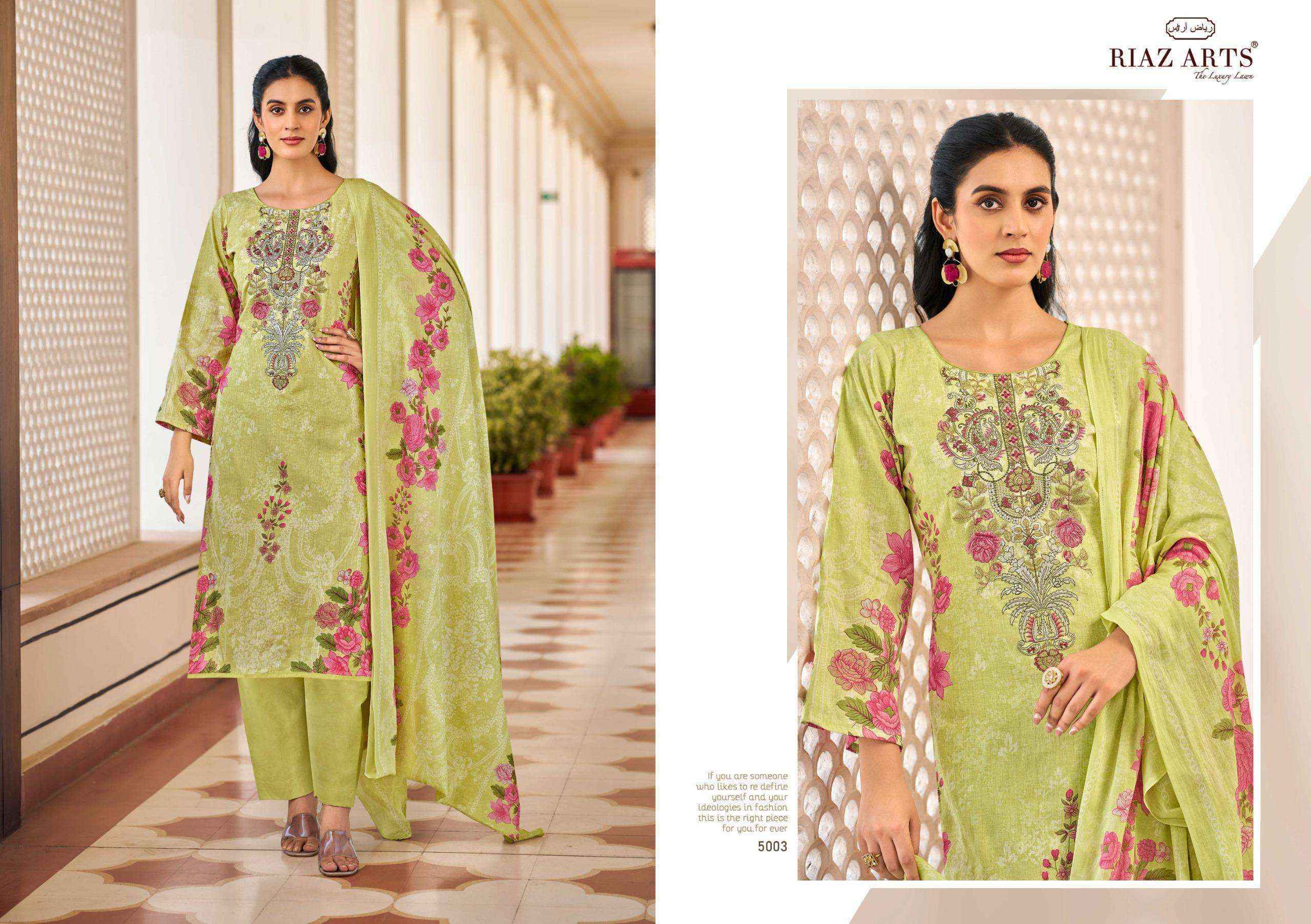 Riaz Arts Musafir Vol-28 Lawn Cotton Dress Material (4 pcs Catalogue)