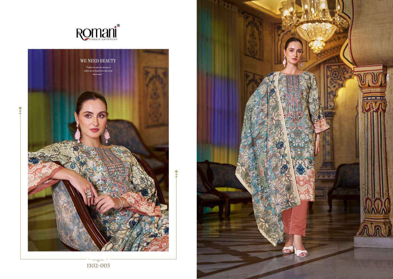 Romani Aarzu Vol 18 Cotton Dress Material 8 pcs Catalogue