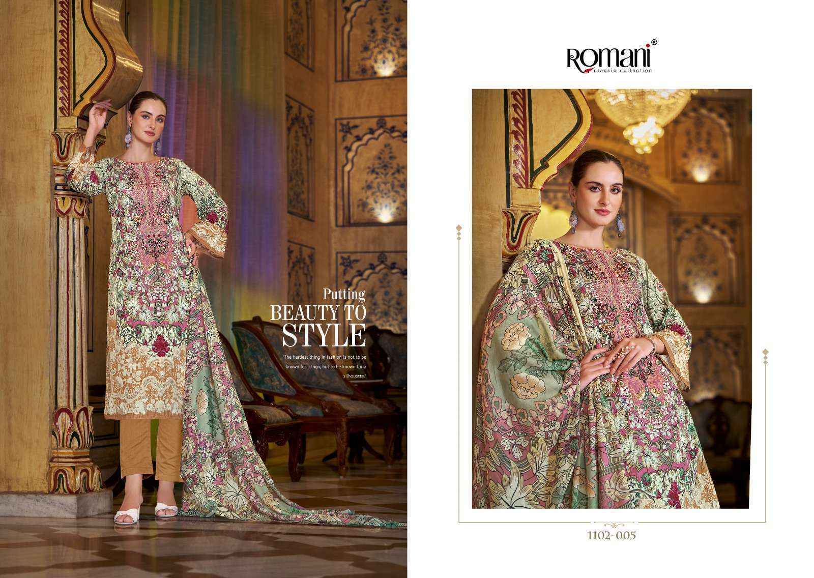 Romani Aarzu Vol 18 Cotton Dress Material 8 pcs Catalogue