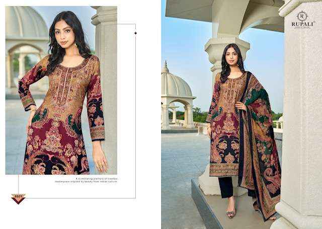 Rupali Fashion Adhitri Musline Dress Material (4 pcs Catalogue)