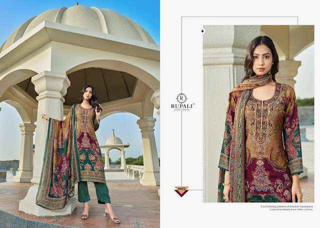 Rupali Fashion Adhitri Musline Dress Material (4 pcs Catalogue)