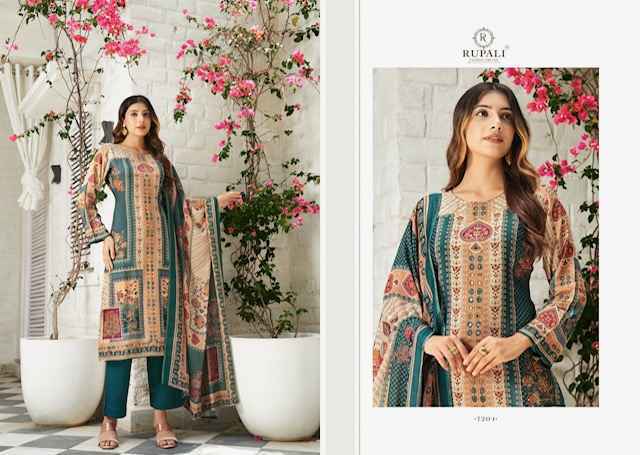 Rupali Fashion Anvika Viscouse Musline Dress Material (4 pcs Catalogue)