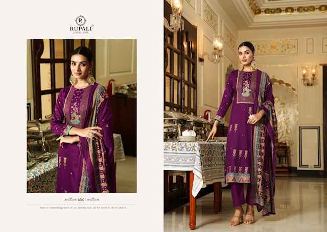 Rupali Fashion Daawat E Ishq Jam Satin Dress Material (6 pcs Catalogue)