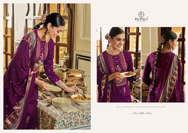 Rupali Fashion Daawat E Ishq Jam Satin Dress Material (6 pcs Catalogue)