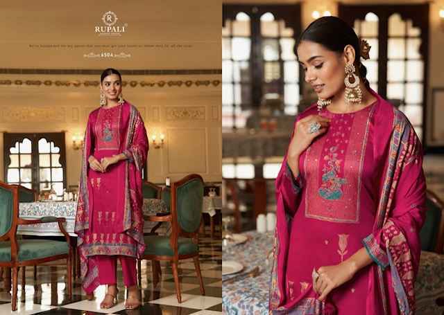 Rupali Fashion Daawat E Ishq Jam Satin Dress Material (6 pcs Catalogue)