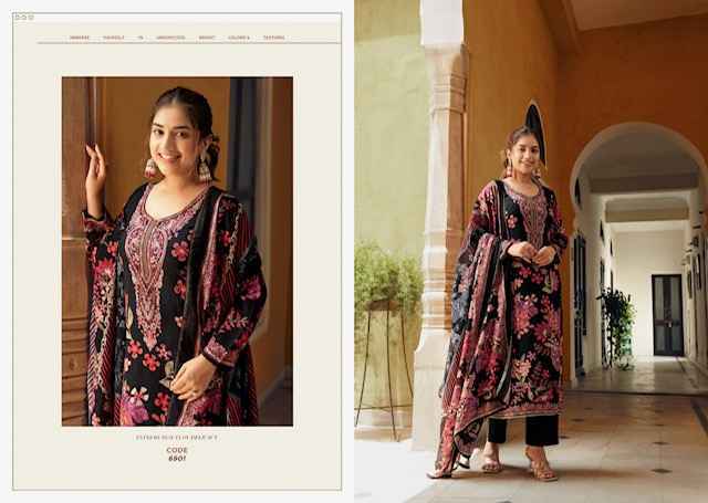Rupali Fashion Raahi Vol-4 Musline Dress Material (6 pcs Catalogue)