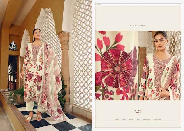 Rupali Fashion Raahi Vol-4 Musline Dress Material (6 pcs Catalogue)