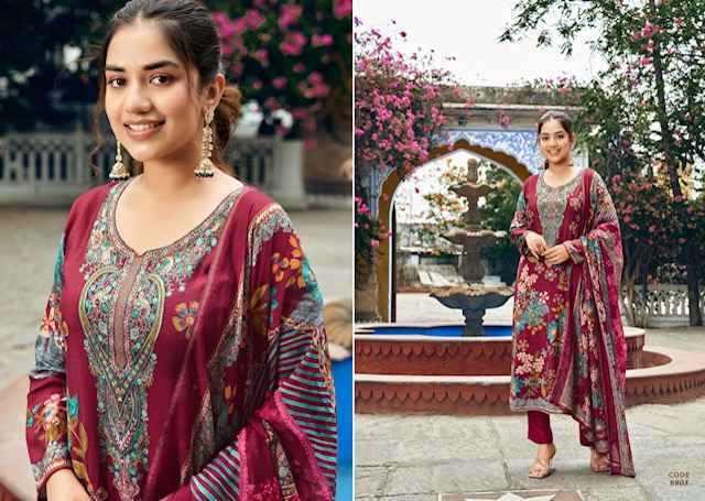 Rupali Fashion Raahi Vol-4 Musline Dress Material (6 pcs Catalogue)