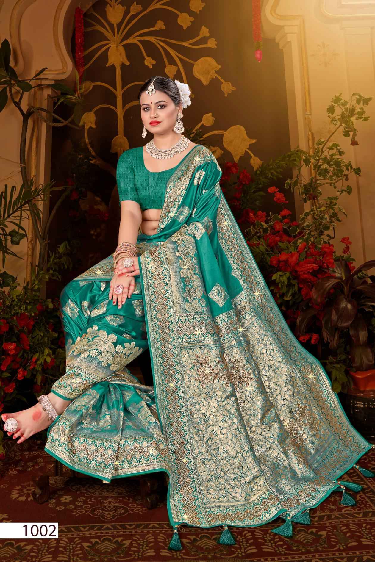 Saroj Surekha Silk Vol-4 Satin Silk Saree (6 pcs Catalogue)