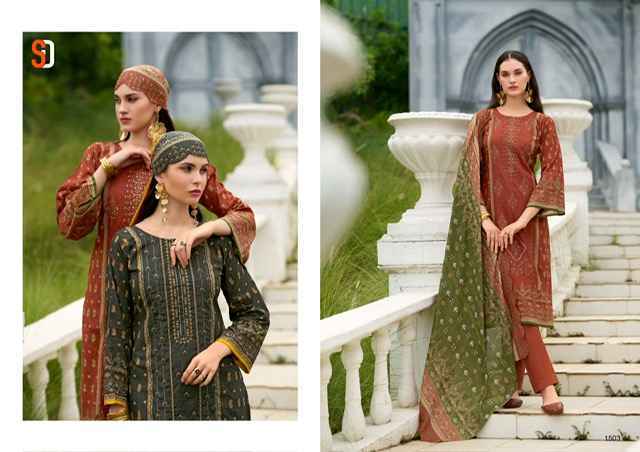 Shraddha Designer Bin Saeed Vol-15 Cotton Dress Material (6 pcs Cataloge)